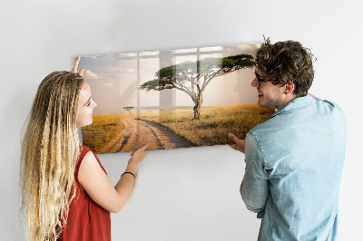 Memobord keuken Afrikaans landschap