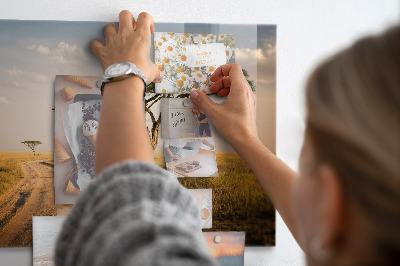 Memobord keuken Afrikaans landschap