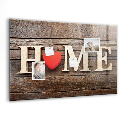 Magnet board Het opschrift "huis"