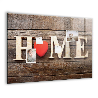 Magnet board Het opschrift "huis"