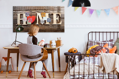 Magnet board Het opschrift "huis"