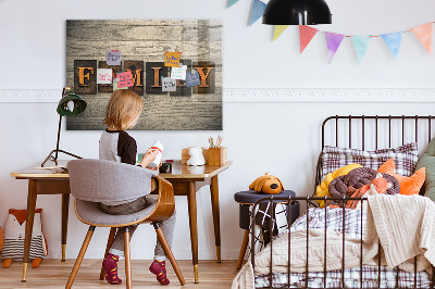 Memobord keuken De inscriptiefamilie