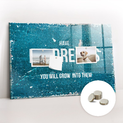 Memobord keuken Motiverende tekst