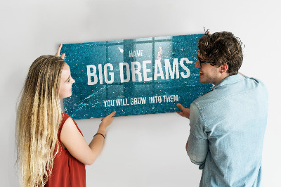 Memobord keuken Motiverende tekst