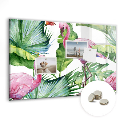 Magnet board Natuur flamingo's