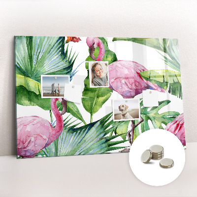 Magnet board Natuur flamingo's