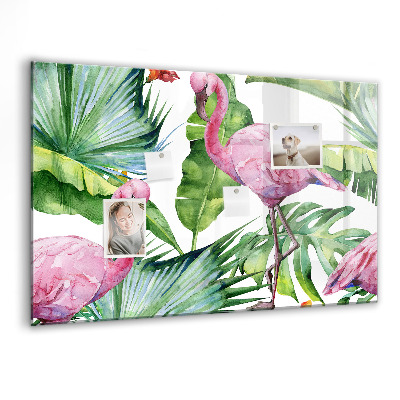 Magnet board Natuur flamingo's