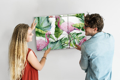 Magnet board Natuur flamingo's