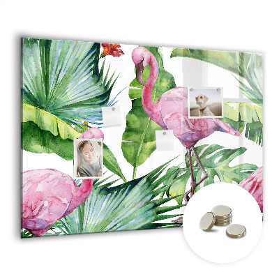 Magnet board Natuur flamingo's