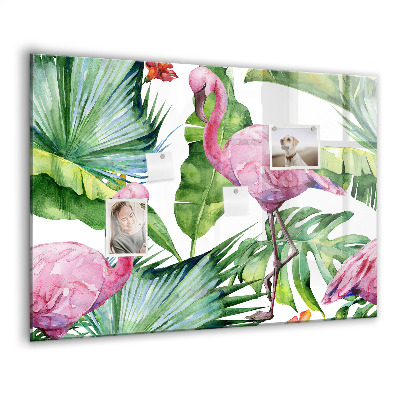 Magnet board Natuur flamingo's