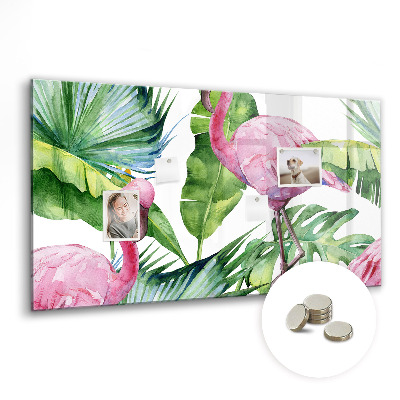 Magnet board Natuur flamingo's