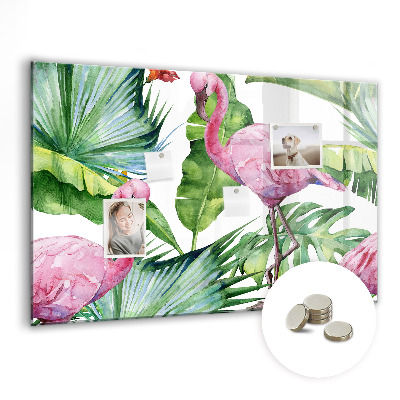 Magnet board Natuur flamingo's