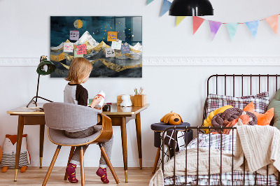 Magnet board Bergen 's nachts