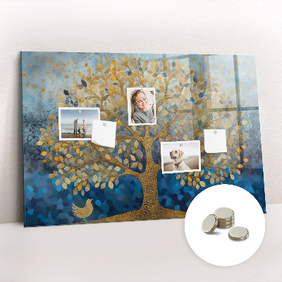 Magnetisch wandbord Abstracte boom