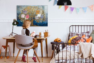 Magnetisch wandbord Abstracte boom