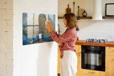 Magnetisch wandbord Abstracte boom