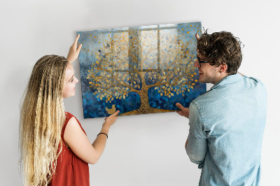 Magnetisch wandbord Abstracte boom