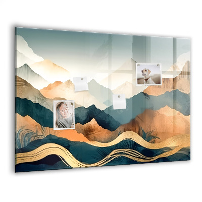 Memobord keuken Berglandschap