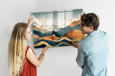 Memobord keuken Berglandschap