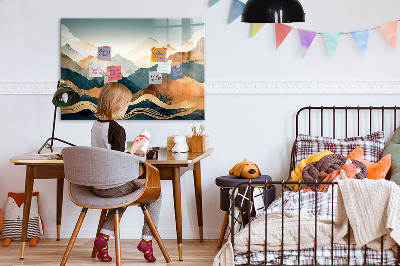 Memobord keuken Berglandschap