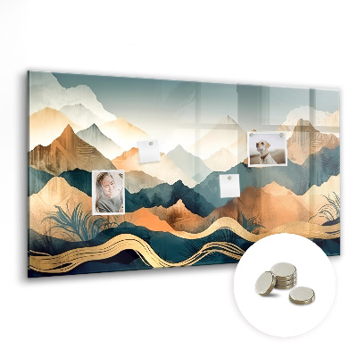 Memobord keuken Berglandschap