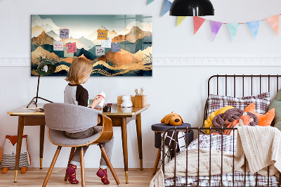 Memobord keuken Berglandschap