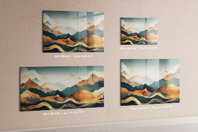 Memobord keuken Berglandschap