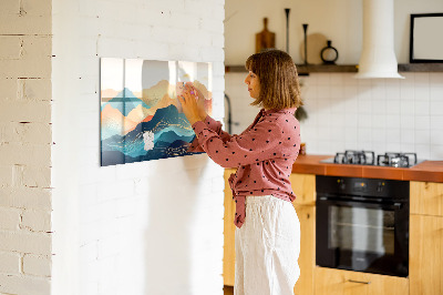 Magnet board Berglandschap