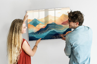 Magnet board Berglandschap