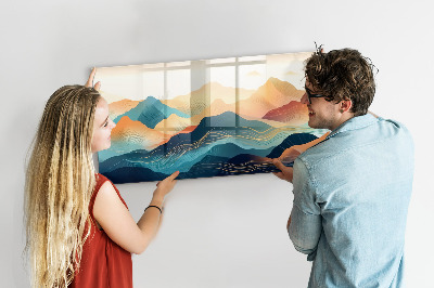 Magnet board Berglandschap