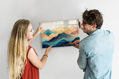 Magnet board Berglandschap