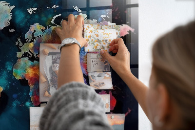 Memobord keuken Abstracte kaart