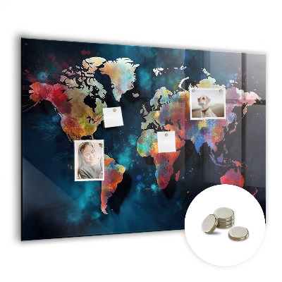 Memobord keuken Abstracte kaart