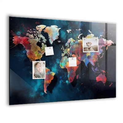 Memobord keuken Abstracte kaart