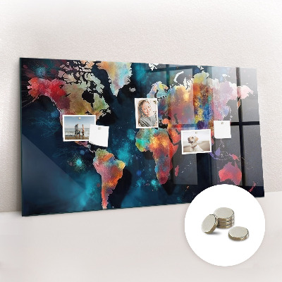 Memobord keuken Abstracte kaart