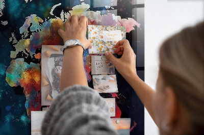 Memobord keuken Abstracte kaart