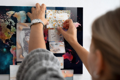 Memobord keuken Abstracte kaart