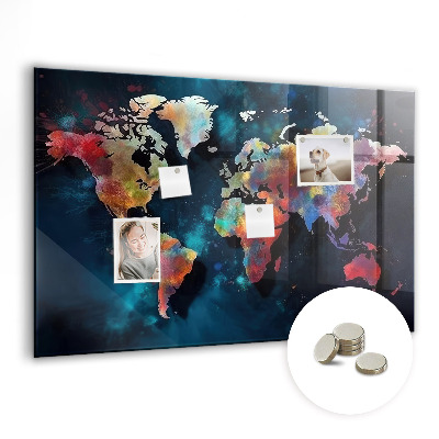 Memobord keuken Abstracte kaart