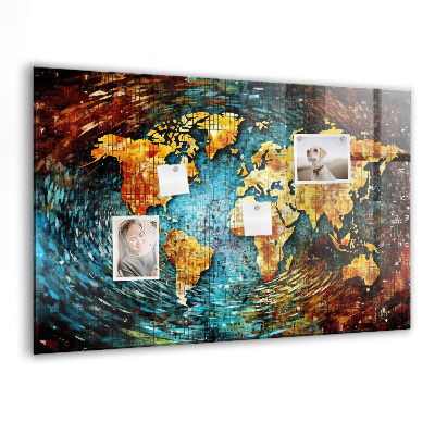 Magnetisch wandbord Een wereld van chaos