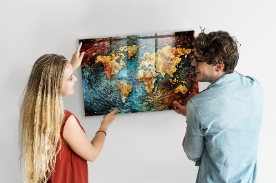 Magnetisch wandbord Een wereld van chaos