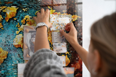 Magnetisch wandbord Een wereld van chaos