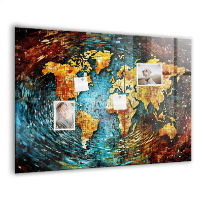 Magnetisch wandbord Een wereld van chaos