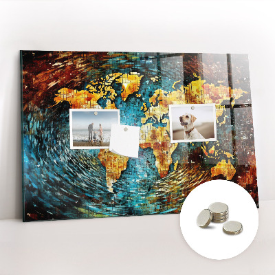 Magnetisch wandbord Een wereld van chaos