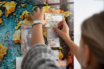 Magnetisch wandbord Een wereld van chaos