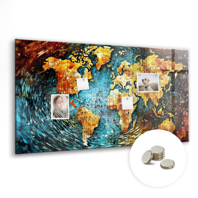 Magnetisch wandbord Een wereld van chaos