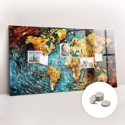 Magnetisch wandbord Een wereld van chaos