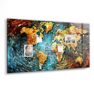Magnetisch wandbord Een wereld van chaos