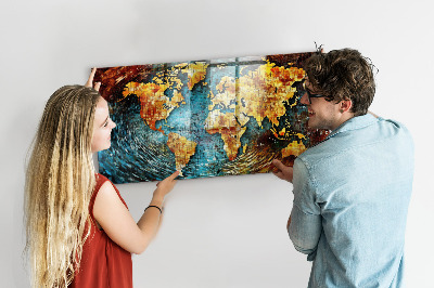 Magnetisch wandbord Een wereld van chaos