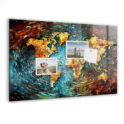 Magnetisch wandbord Een wereld van chaos