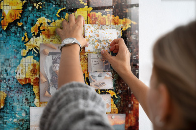 Magnetisch wandbord Een wereld van chaos